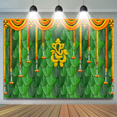 Lofaris Floral Curtain Leaf Classic Dance Party Backdrop